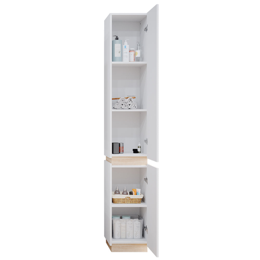 Vicco Armadio per il bagno Bianco 33 x 197.5 cm con 2 porte