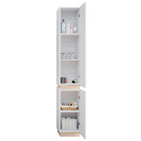 Vicco Armadio per il bagno Bianco 33 x 197.5 cm con 2 porte