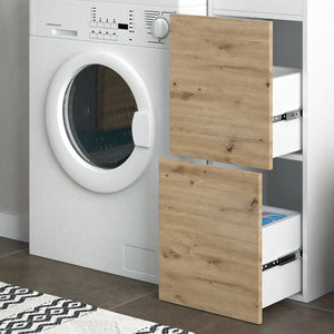 Vicco Mobile lavatrice Bianco 99 x 98 cm con 2 cassetti