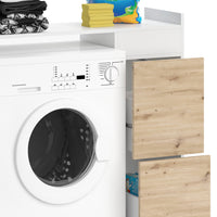 Vicco Mobile lavatrice Bianco 99 x 98 cm con 2 cassetti