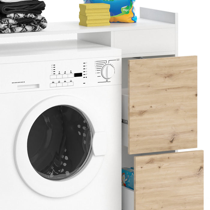 Vicco Mobile lavatrice Bianco 99 x 98 cm con 2 cassetti