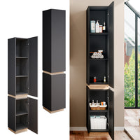 Vicco Armadio per il bagno Antracite 33 x 197.5 cm con 2 porte