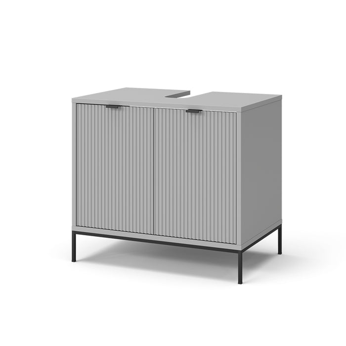 Vicco Mobile sottolavabo per bagno Grigio 70 x 63 cm con ante