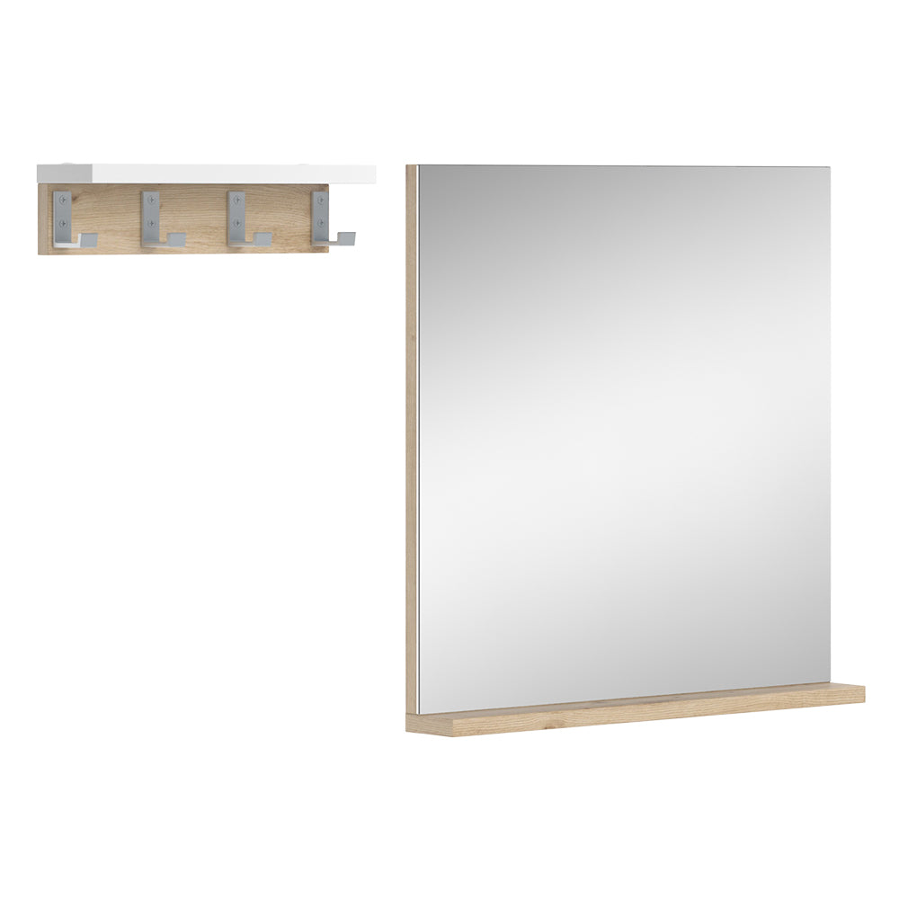 Vicco Specchio bagno Bianco 50 x 51.6 cm con ripiano