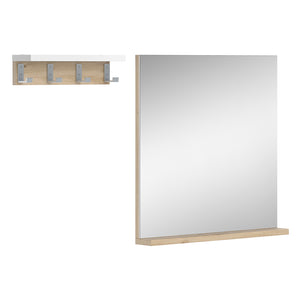 Vicco Specchio bagno Bianco 50 x 51.6 cm con ripiano