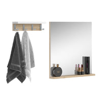 Vicco Specchio bagno Bianco 50 x 51.6 cm con ripiano