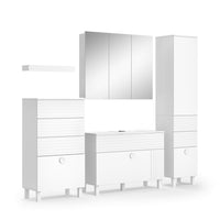 Vicco Set di mobili da bagno Bianco 4 parti