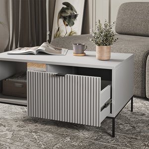 Vicco Tavolino Grigio 50 x 50 cm