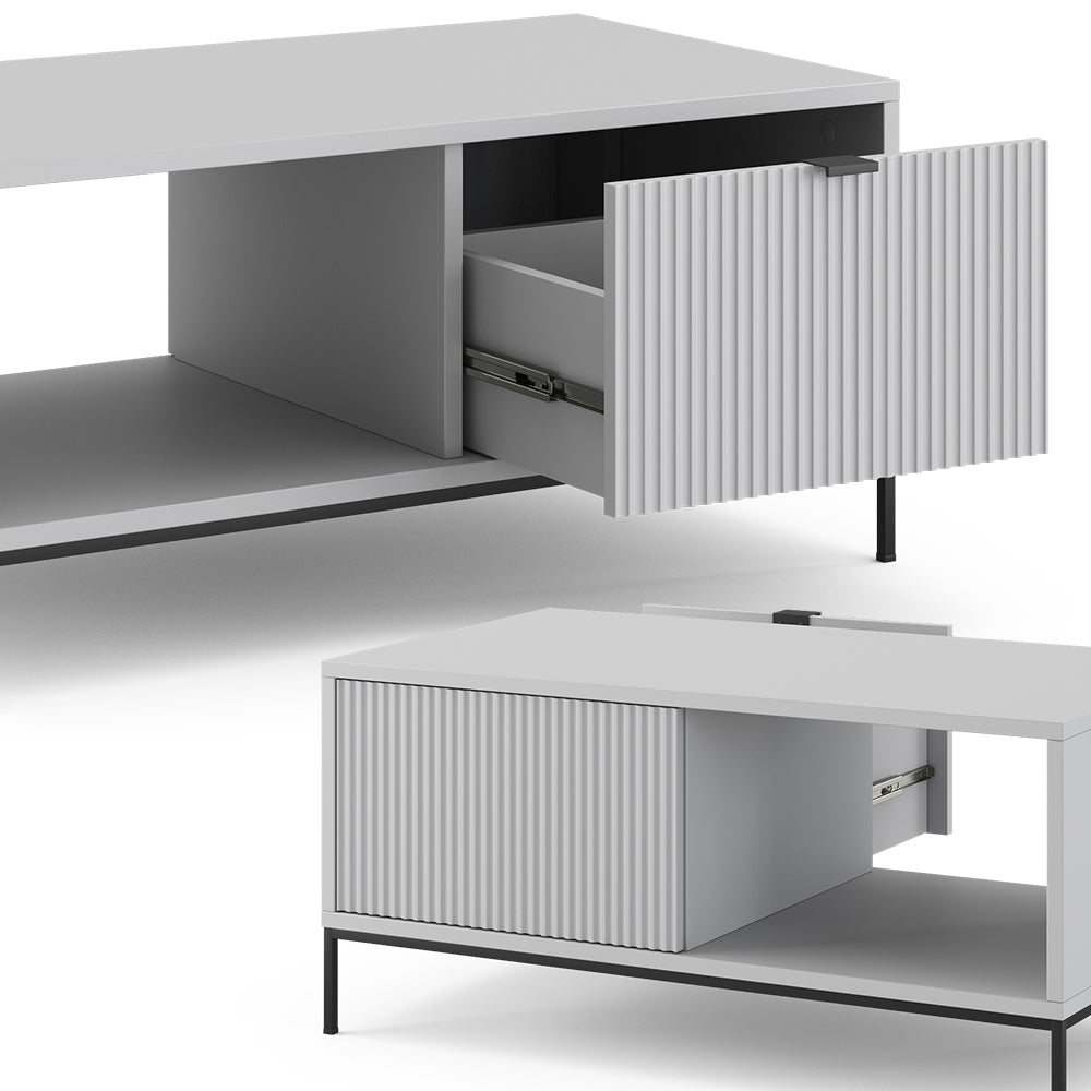 Vicco Tavolino Grigio 50 x 50 cm