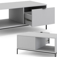 Vicco Tavolino Grigio 50 x 50 cm