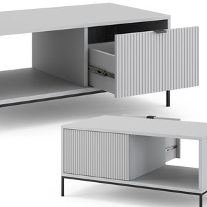 Vicco Tavolino Grigio 50 x 50 cm