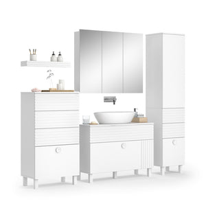 Vicco Set di mobili da bagno Bianco 4 parti