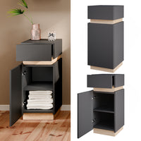 Vicco Mobiletto bagno Antracite 33 x 75.5 cm con anta e cassetto