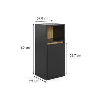 Vicco Mobiletto bagno Antracite 33 x 80 cm