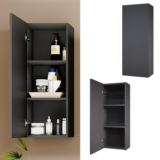 Vicco Mobile bagno Antracite 33 x 84 cm con 2 ripiani