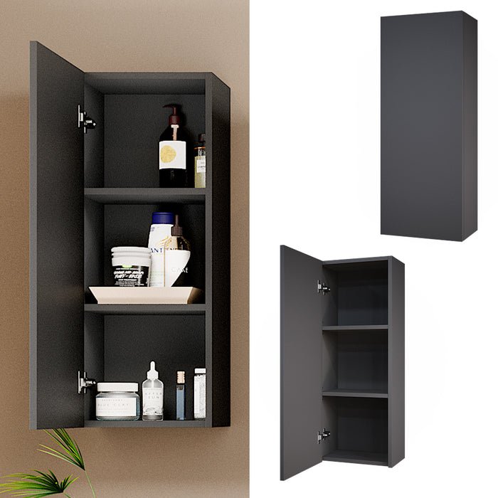 Vicco Mobile bagno Antracite 33 x 84 cm con 2 ripiani