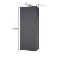 Vicco Mobile bagno Antracite 33 x 84 cm con 2 ripiani