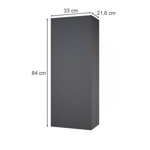 Vicco Mobile bagno Antracite 33 x 84 cm con 2 ripiani