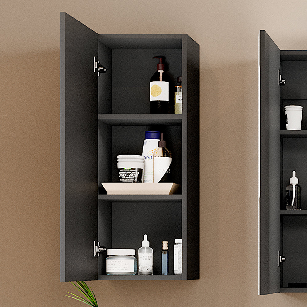 Vicco Mobile bagno Antracite 33 x 84 cm con 2 ripiani