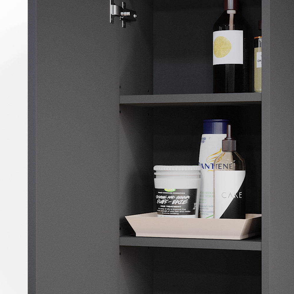 Vicco Mobile bagno Antracite 33 x 84 cm con 2 ripiani