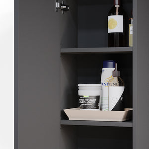 Vicco Mobile bagno Antracite 33 x 84 cm con 2 ripiani