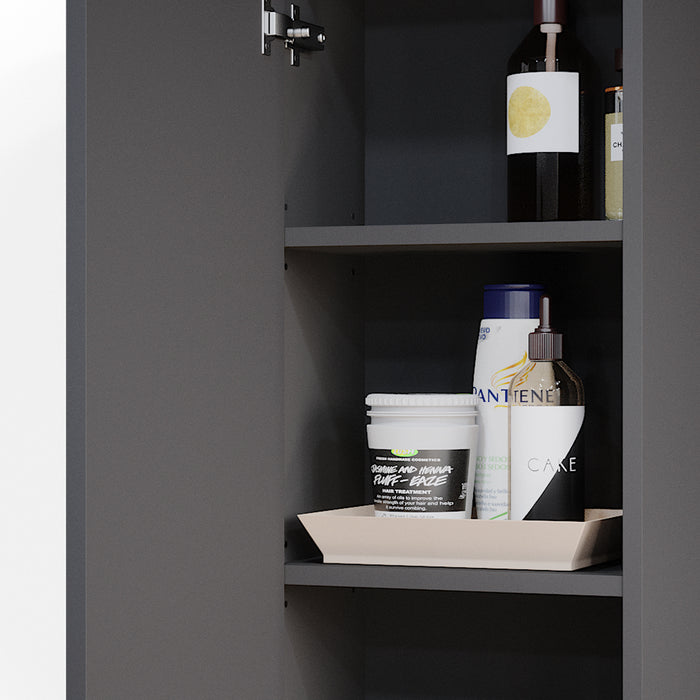 Vicco Mobile bagno Antracite 33 x 84 cm con 2 ripiani