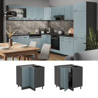 Vicco Mobile ad angolo cucina Grigio-blu 75.6 cm PL Marmo