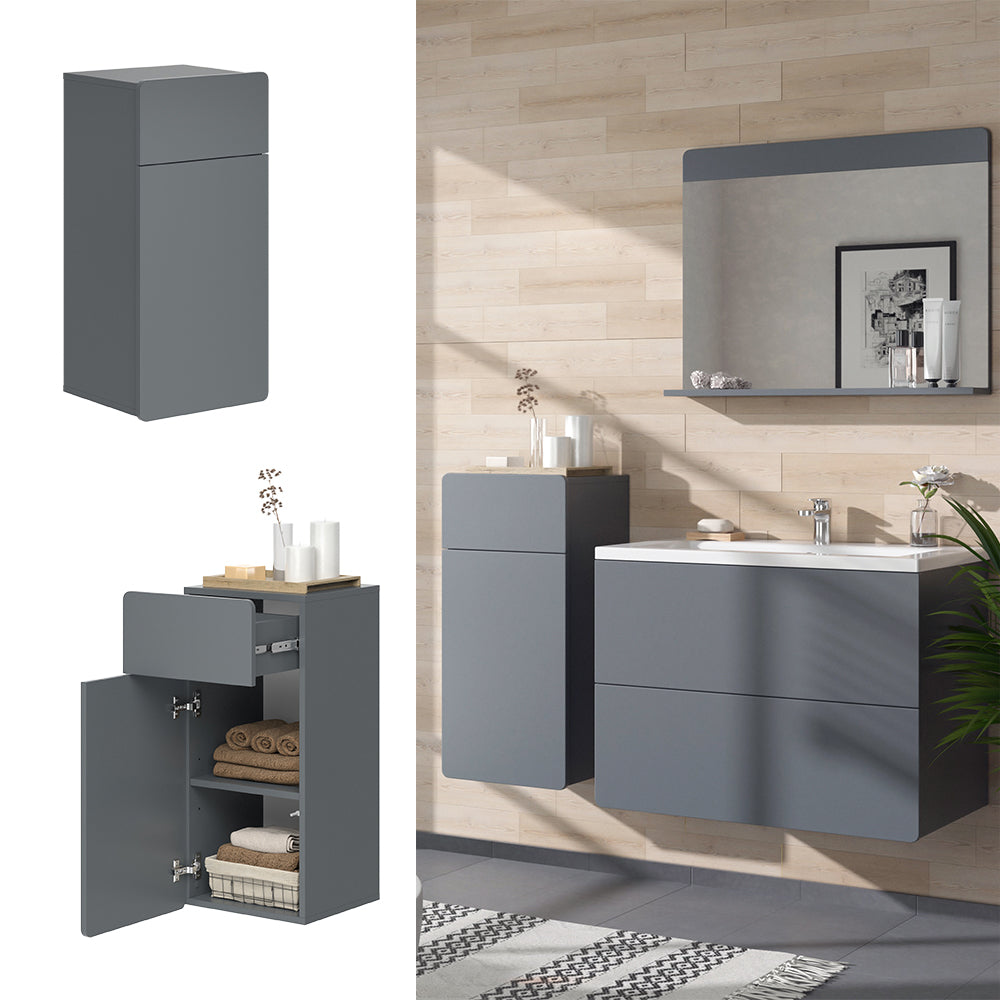 Vicco Mobiletto bagno Grigio 36.6 x 76.6 cm