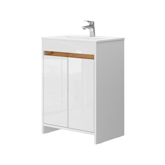 Vicco Set di mobili da bagno Bianco 2 parti, mobile base 60 cm