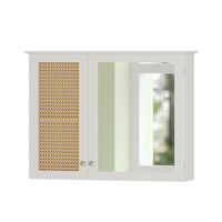 Vicco Specchio contenitore bagno Bianco 68 x 49 cm con 2 porte