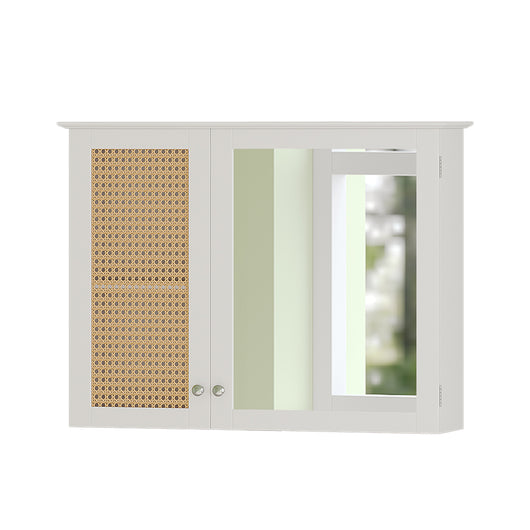 Vicco Specchio contenitore bagno Bianco 68 x 49 cm con 2 porte