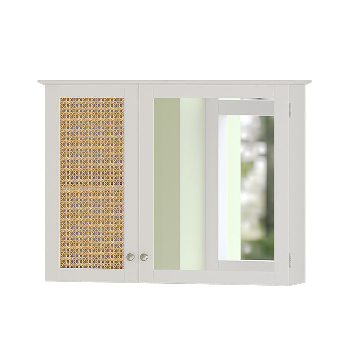 Vicco Specchio contenitore bagno Bianco 68 x 49 cm con 2 porte