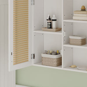 Vicco Specchio contenitore bagno Bianco 68 x 49 cm con 2 porte