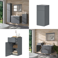 Vicco Mobiletto bagno Grigio 36.6 x 76.6 cm