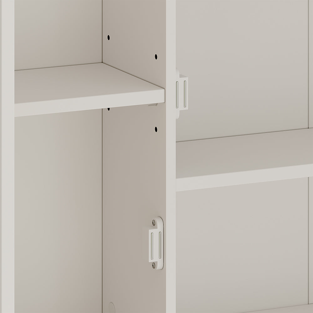 Vicco Specchio contenitore bagno Bianco 68 x 49 cm con 2 porte