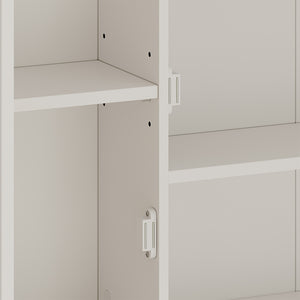 Vicco Specchio contenitore bagno Bianco 68 x 49 cm con 2 porte