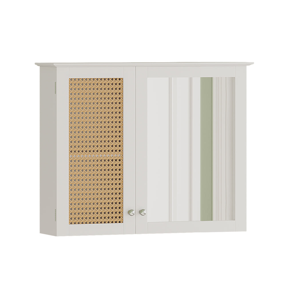 Vicco Specchio contenitore bagno Bianco 68 x 49 cm con 2 porte