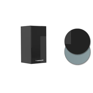 Vicco Pensile da cucina Nero lucido 30 cm