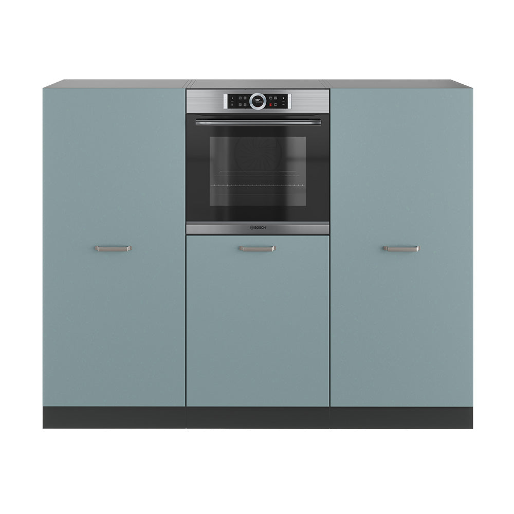 Vicco Cucine componibili piccole Blu-grigio/antracite 180 cm senza piano di lavoro