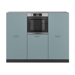 Vicco Cucine componibili piccole Blu-grigio/antracite 180 cm senza piano di lavoro