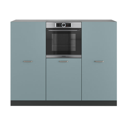 Vicco Cucine componibili piccole Blu-grigio/antracite 180 cm senza piano di lavoro