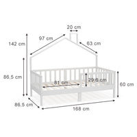 Vitalispa Letto per la casa Bianco 80x160 cm