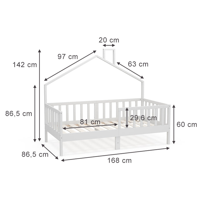Vitalispa Letto per la casa Bianco 80x160 cm