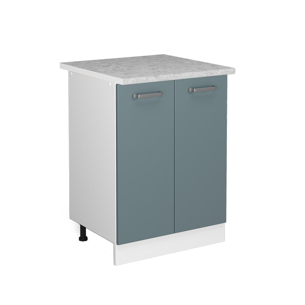 Vicco Mobiletto base cucina Grigio-blu 60 cm , PL Marmo