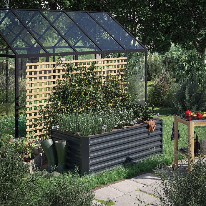 OK-Living Letto per orto rialzato Antracite 180 x 60 cm