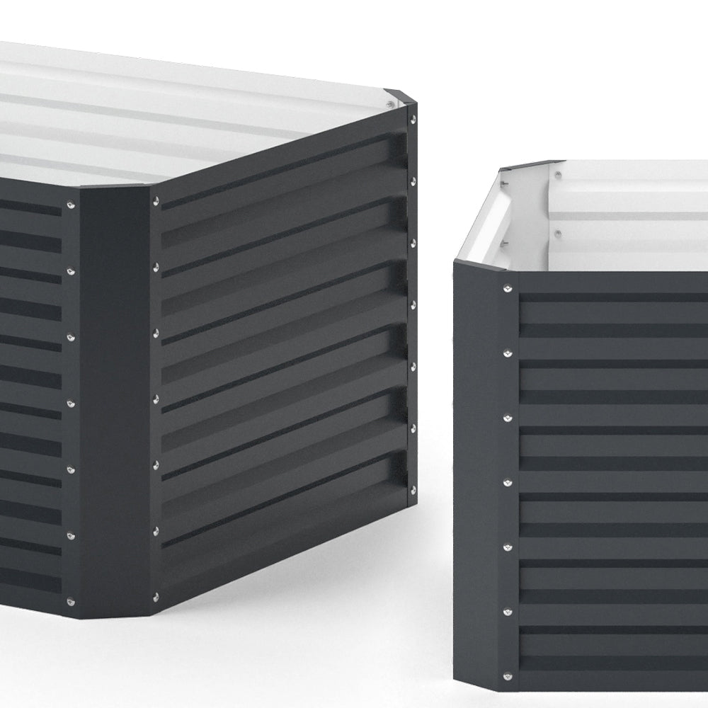 OK-Living Letto per orto rialzato Antracite 180 x 60 cm