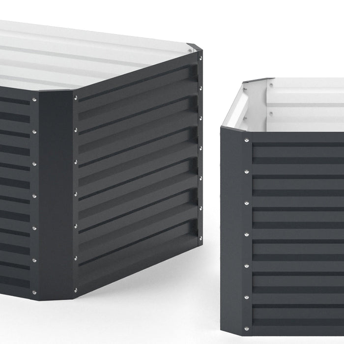 OK-Living Letto per orto rialzato Antracite 180 x 60 cm