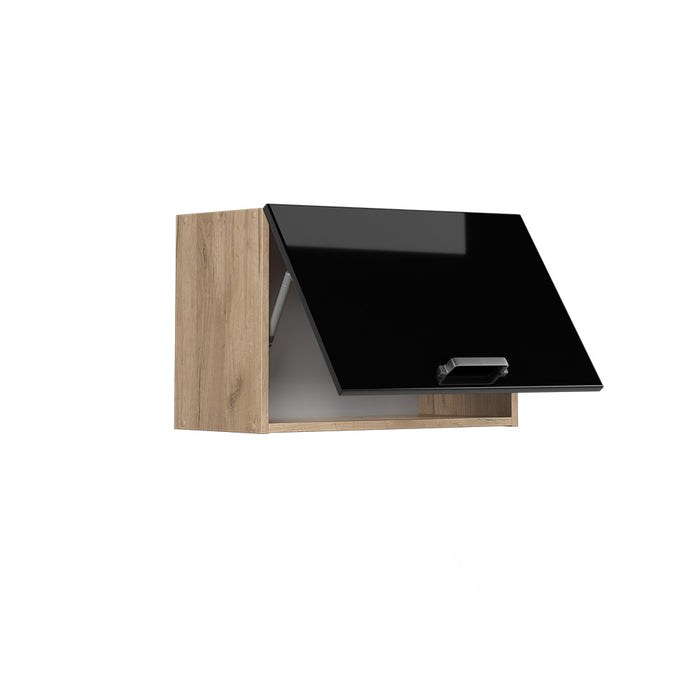 Vicco Pensile da cucina Nero lucido 60 cm Piatto