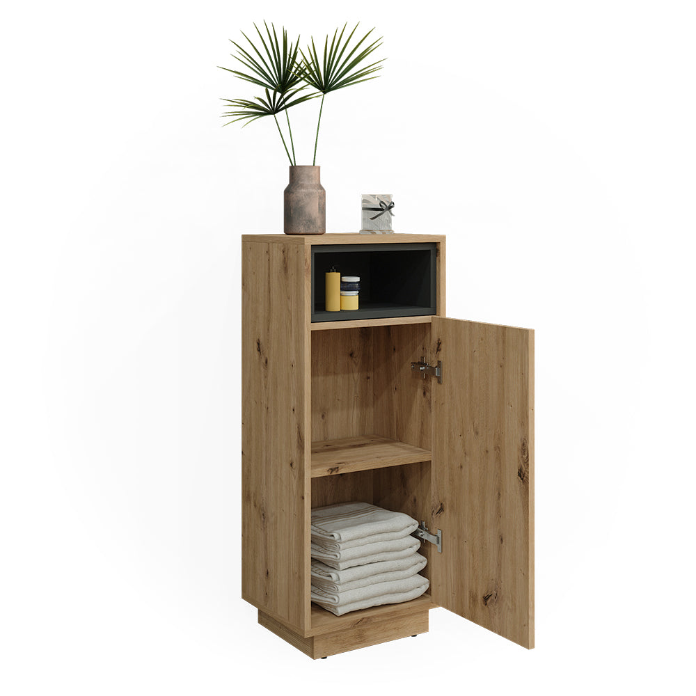 Vicco Mobiletto bagno Rovere artigianale 30 x 93 cm