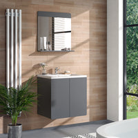 Vicco Specchio per il bagno Grigio 60 x 62 cm